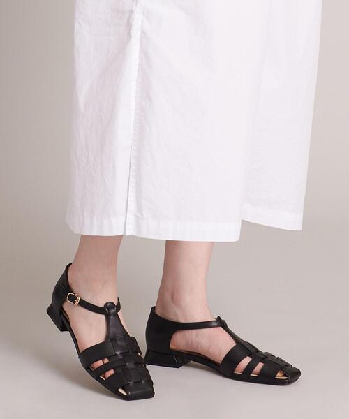 ODETTE E ODILE（オデットエオディール）の「スクエアグルカ フラット20↓↑（パンプス・レディース・ブラック/ブラウン/オフホワイト/ライトブルー/シルバー・22cm/22.5cm/23cm/23.5cm/24cm/24.5cm/25cm/21.5cm）」の18枚目の写真