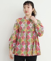I am I in fact...（アイアムアイインファクト）の「Dinosaur in flower スタンドカラー ブラウス（シャツ/ブラウス）」