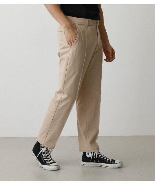AZUL by moussy（アズールバイマウジー）の「CIRCLE MOVE CENTER PRESS PANTS/サークルムーブセンタープレスパンツ（その他パンツ・メンズ・ベージュ/ブラック・SMALL/LARGE/MEDIUM）」の12枚目の写真