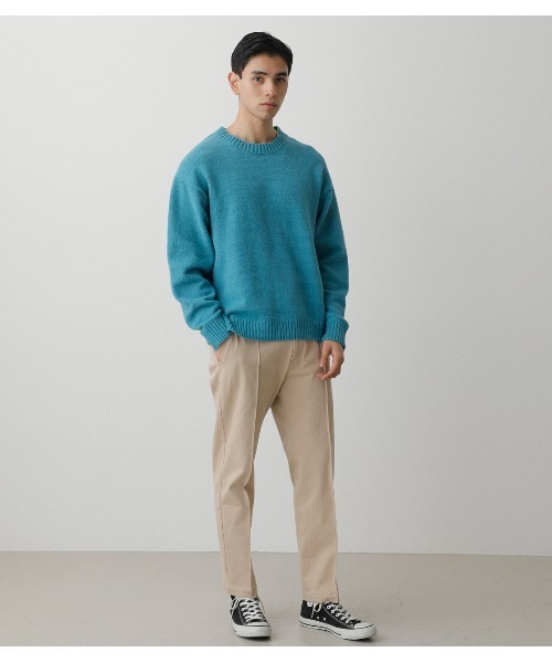 AZUL by moussy（アズールバイマウジー）の「CIRCLE MOVE CENTER PRESS PANTS/サークルムーブセンタープレスパンツ（その他パンツ・メンズ・ベージュ/ブラック・SMALL/LARGE/MEDIUM）」の13枚目の写真