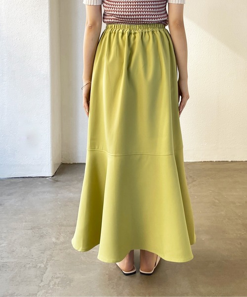 Shelly island（シェリーアイランド）の「ダブルクロスマーメイドスカート（スカート・レディース・ホワイト/ブラック/イエロー・FREE）」の10枚目の写真