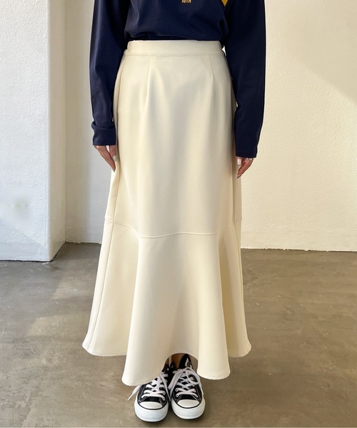 Shelly island（シェリーアイランド）の「ダブルクロスマーメイドスカート（スカート・レディース・ホワイト/ブラック/イエロー・FREE）」の13枚目の写真