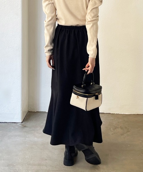 Shelly island（シェリーアイランド）の「ダブルクロスマーメイドスカート（スカート・レディース・ホワイト/ブラック/イエロー・FREE）」の7枚目の写真