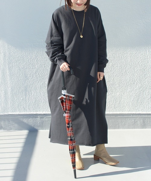 LAVEANGE（ラビアンジェ）の「チェック柄ベルドームアンブレラ（長傘・レディース・ベージュ/オレンジ・F）」の12枚目の写真