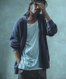 ANGENEHM | mcg2994- 畦編みルーズカーディガン (MADE IN JAPAN)(カーディガン/ボレロ)