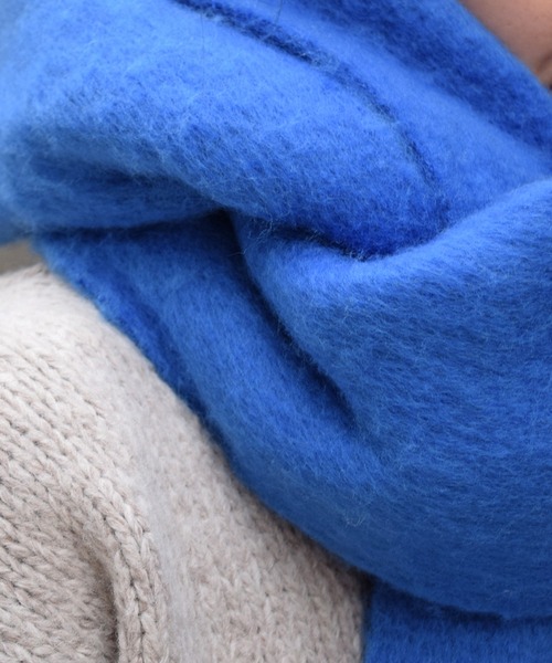 Marient(マリエント)の「カラーフリンジマフラー/Color Fringe Muffler(マフラー・レディース・ホワイト/ブルー/グリーン/オレンジ・FREE)」の7枚目の写真