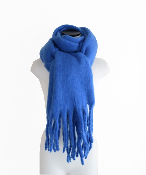 Marient(マリエント)の「カラーフリンジマフラー/Color Fringe Muffler(マフラー・レディース・ホワイト/ブルー/グリーン/オレンジ・FREE)」の8枚目の写真