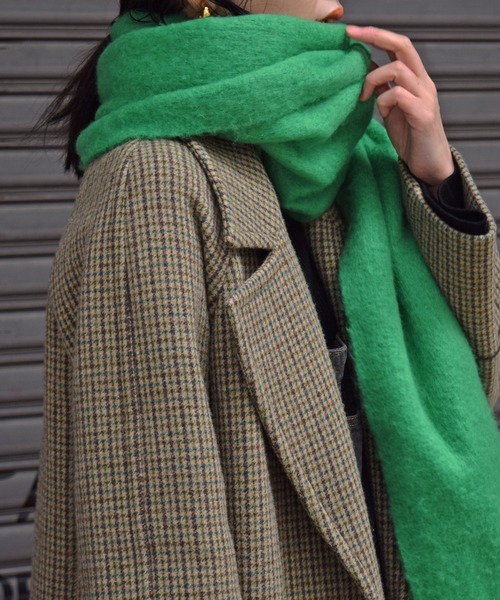 Marient(マリエント)の「カラーフリンジマフラー/Color Fringe Muffler(マフラー・レディース・ホワイト/ブルー/グリーン/オレンジ・FREE)」の11枚目の写真