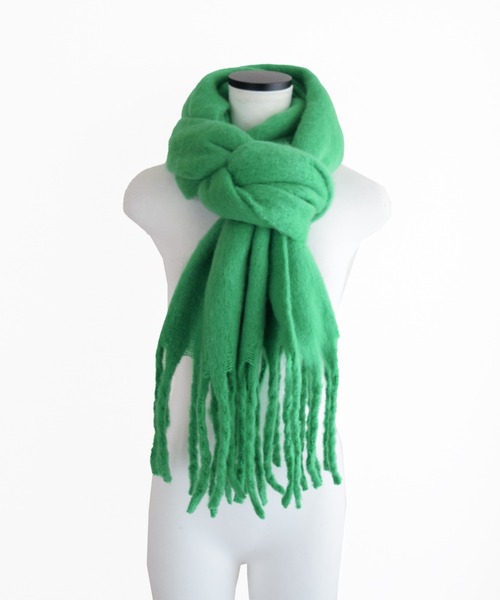 Marient(マリエント)の「カラーフリンジマフラー/Color Fringe Muffler(マフラー・レディース・ホワイト/ブルー/グリーン/オレンジ・FREE)」の18枚目の写真