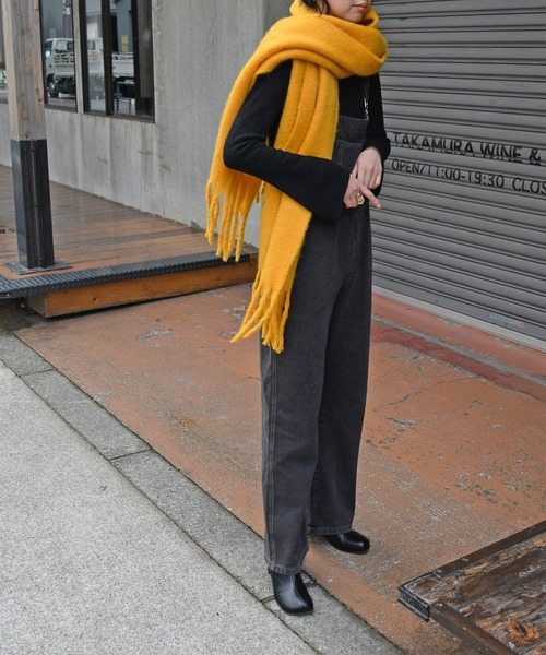 Marient(マリエント)の「カラーフリンジマフラー/Color Fringe Muffler(マフラー・レディース・ホワイト/ブルー/グリーン/オレンジ・FREE)」の21枚目の写真