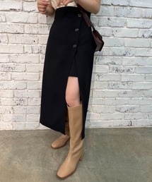 one after another NICE CLAUP | サイドボタンスリットスカート(スカート)