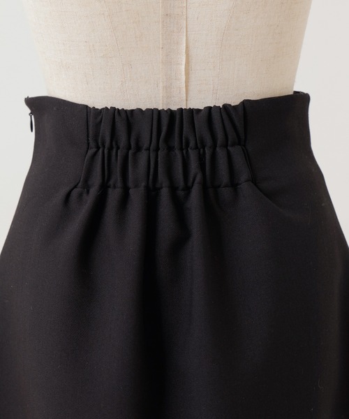 one after another NICE CLAUP（ワンアフターアナザーナイスクラップ）の「サイドボタンスリットスカート（スカート・レディース・アイボリー/ブラック/杢グレー/ベージュ・FREE）」の9枚目の写真