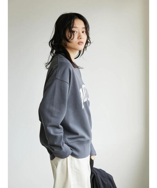 AMERICAN HOLIC（アメリカンホリック）の「カレッジロゴ裏毛プルオーバー（スウェット・レディース・チャコールグレー/ネイビー/イエロー/ホワイト系その他・M/L）」の7枚目の写真