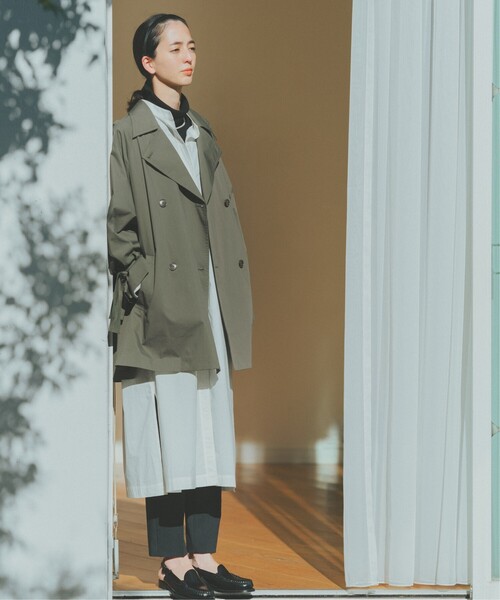 THE SHOP TK （ザ ショップ ティーケー ）の「◆【福田麻琴さんコラボ】/【たっぷり着丈】オーガニックコットンシャツワンピース（ワンピース・レディース・ホワイト系/ブルー系2/ブルー/ネイビー系2・13/11/12）」の5枚目の写真