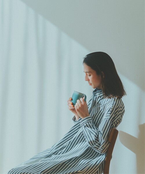 THE SHOP TK （ザ ショップ ティーケー ）の「◆【福田麻琴さんコラボ】/【たっぷり着丈】オーガニックコットンシャツワンピース（ワンピース・レディース・ホワイト系/ブルー系2/ブルー/ネイビー系2・13/11/12）」の22枚目の写真