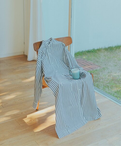 THE SHOP TK （ザ ショップ ティーケー ）の「◆【福田麻琴さんコラボ】/【たっぷり着丈】オーガニックコットンシャツワンピース（ワンピース・レディース・ホワイト系/ブルー系2/ブルー/ネイビー系2・13/11/12）」の13枚目の写真