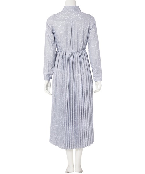 fifth（フィフス）の「ボウタイドットプリーツワンピース（ワンピース・レディース・ライトグレー/ブラック・M）」の16枚目の写真