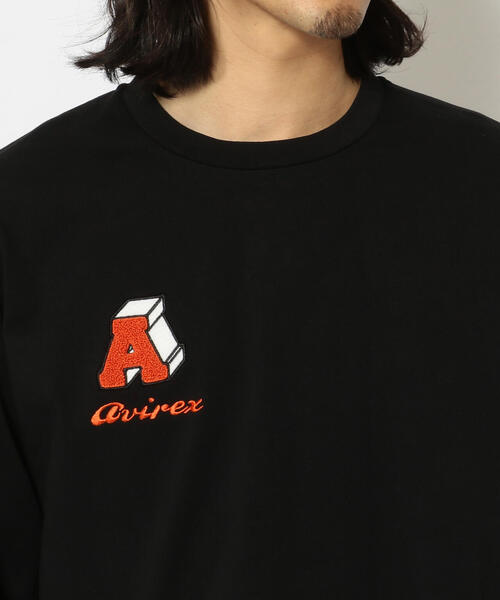 AVIREX(アヴィレックス)の「【直営店限定】サークル ロゴ ロングスリーブ Tシャツ / CIRCLE LOGO LONG SLEEVE T-SHIRET / アヴィレックス / AVIREX(Tシャツ/カットソー・メンズ・ブラック/ホワイト・LARGE/MEDIUM)」の4枚目の写真