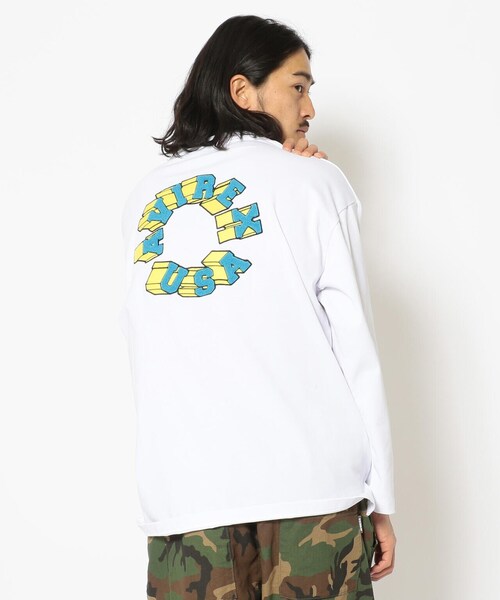 AVIREX(アヴィレックス)の「【直営店限定】サークル ロゴ ロングスリーブ Tシャツ / CIRCLE LOGO LONG SLEEVE T-SHIRET / アヴィレックス / AVIREX(Tシャツ/カットソー・メンズ・ブラック/ホワイト・LARGE/MEDIUM)」の15枚目の写真