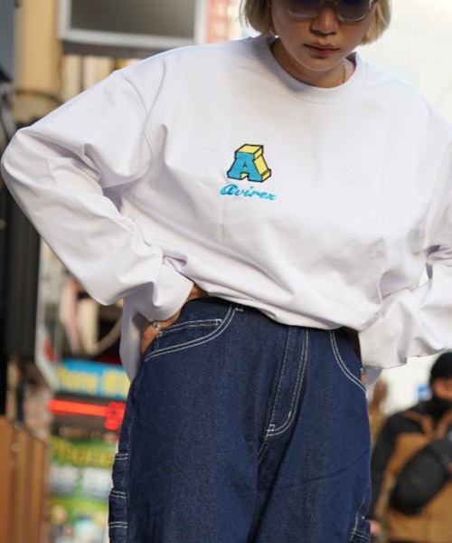 AVIREX(アヴィレックス)の「【直営店限定】サークル ロゴ ロングスリーブ Tシャツ / CIRCLE LOGO LONG SLEEVE T-SHIRET / アヴィレックス / AVIREX(Tシャツ/カットソー・メンズ・ブラック/ホワイト・LARGE/MEDIUM)」の11枚目の写真