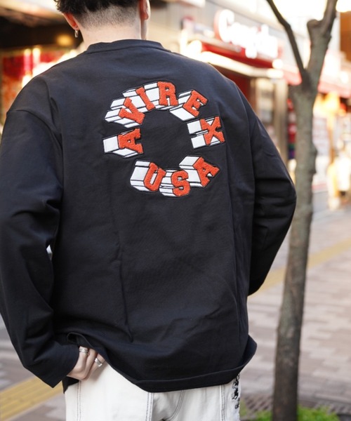 AVIREX(アヴィレックス)の「【直営店限定】サークル ロゴ ロングスリーブ Tシャツ / CIRCLE LOGO LONG SLEEVE T-SHIRET / アヴィレックス / AVIREX(Tシャツ/カットソー・メンズ・ブラック/ホワイト・LARGE/MEDIUM)」の8枚目の写真