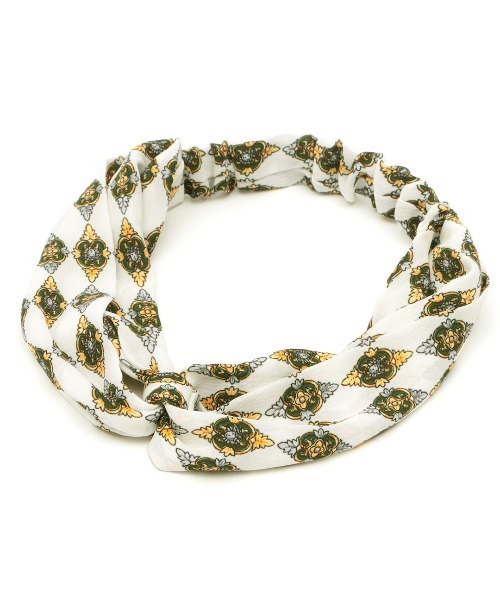 チチカカ（チチカカ）の「エスニックモチーフドットヘアバンド（ヘアバンド・レディース・ホワイト/ブラック・FREE）」の8枚目の写真