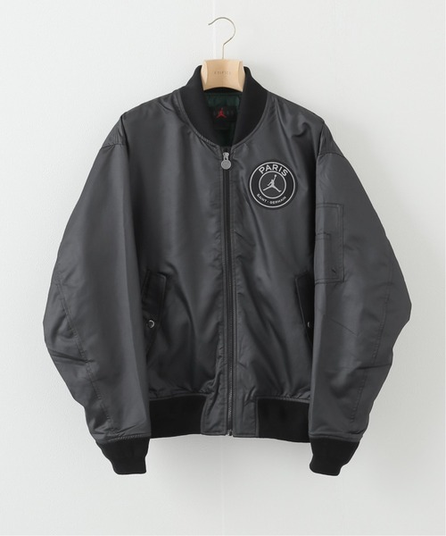 ブラック MA-1ジャケット PARIS SAINT GERMAIN ma1 ma-1 「Paris Saint-Germain / パリ・サン＝ジェルマン」 JP