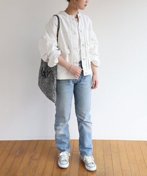 極美品✴︎UGG ツイルジャケット ホワイト デニムジャケット Gジャン M 
