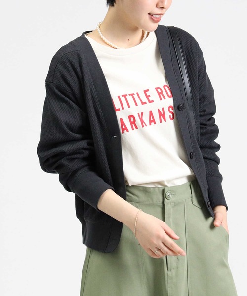 Right-on（ライトオン）の「【HONEYSUCKLE ROSE】ハニカムカットカーディガン（カーディガン/ボレロ・レディース・ダークグレー/キナリ/レッド・M/L）」の10枚目の写真