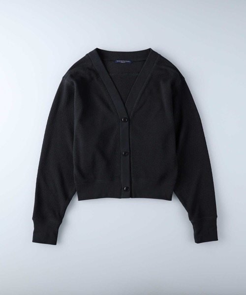 Right-on（ライトオン）の「【HONEYSUCKLE ROSE】ハニカムカットカーディガン（カーディガン/ボレロ・レディース・ダークグレー/キナリ/レッド・M/L）」の16枚目の写真