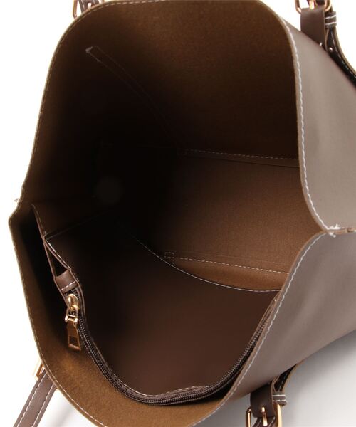 Burner(バーナー)の「【OKUOKU 0909】レザー調 ショルダートートバッグ / oku-bag-261-15(トートバッグ・レディース・その他2/その他4/その他3/その他1・FREE)」の8枚目の写真