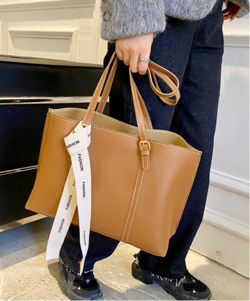 Burner(バーナー)の「【OKUOKU 0909】レザー調 ショルダートートバッグ / oku-bag-261-15(トートバッグ・レディース・その他2/その他4/その他3/その他1・FREE)」の3枚目の写真