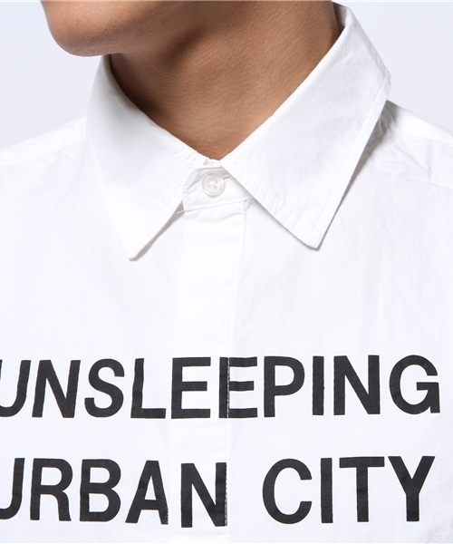 VENCEEXCHANGE（ヴァンスエクスチェンジ）の「Frontﾌﾟﾘﾝﾄｼｬﾂ                   （シャツ/ブラウス・メンズ・オフホワイト・MEDIUM/LARGE）」の5枚目の写真