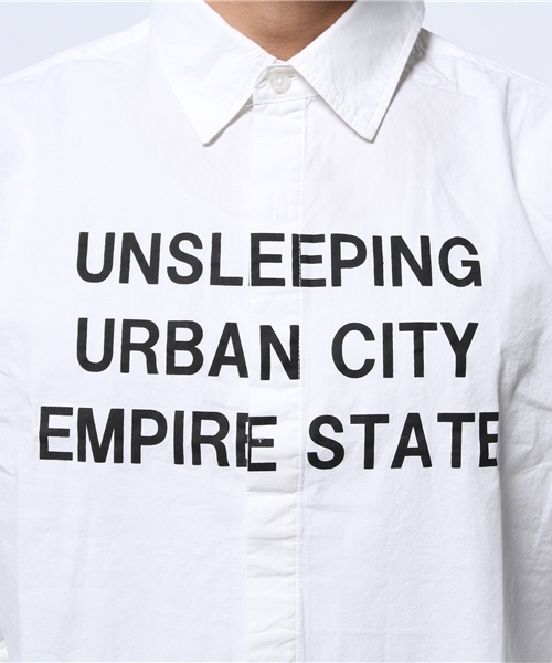 VENCEEXCHANGE（ヴァンスエクスチェンジ）の「Frontﾌﾟﾘﾝﾄｼｬﾂ                   （シャツ/ブラウス・メンズ・オフホワイト・MEDIUM/LARGE）」の8枚目の写真