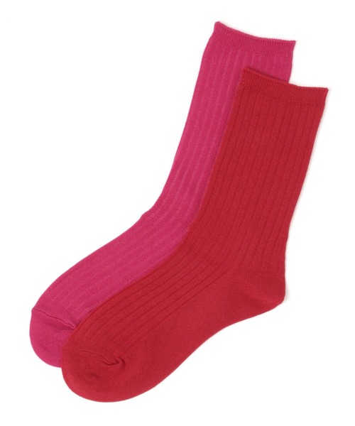 niko and...(ニコアンド)の「オリジナルカラー2セットソックス(ソックス/靴下・レディース・ホワイト/レッド/グリーン・FREE)」の3枚目の写真