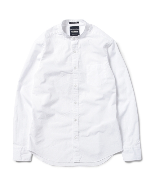 International Gallery BEAMS（インターナショナルギャラリービームス）の「◆International Gallery BEAMS / NO COLLAR SHIRT（シャツ/ブラウス・メンズ・ホワイト/インディゴブルー・LARGE/MEDIUM/SMALL/X-LARGE）」の19枚目の写真