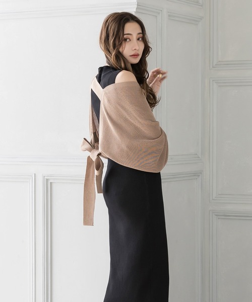 Julia Boutique（ジュリアブティック）の「ハイネックノースリーブタイトニットワンピース/22148（ワンピース・レディース・ブラック/グレー/ピンク/ネイビー/ブルー/ベージュ/モカ/グリーン/テラコッタ・ONE）」の11枚目の写真