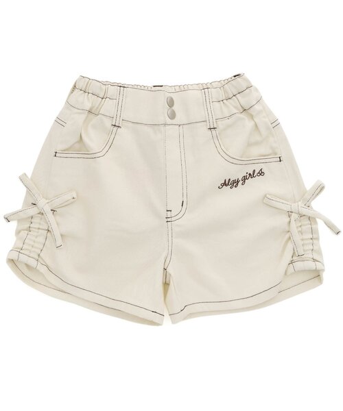 algy（アルジー）の「シャーリングショーパン（その他パンツ・キッズ・ネイビー/ブルー/アイボリー・SMALL/MEDIUM/X-SMALL/XX-SMALL/XXX-SMALL）」の2枚目の写真