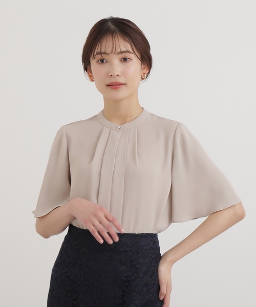 洗える フロントタックフレアスリーブブラウス シャツ ブラウス Natural Beauty Basic ナチュラルビューティーベーシック のファッション通販 Zozotown