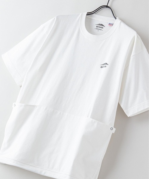 OUTDOOR PRODUCTS(アウトドアプロダクツ)の「ワンポイントロゴ ビッグシルエット USAコットンユーティリティーTシャツ(Tシャツ/カットソー・メンズ・ホワイト/ブラウン/オリーブ・X-LARGE/LARGE/MEDIUM)」の1枚目の写真