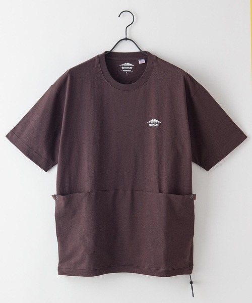 OUTDOOR PRODUCTS(アウトドアプロダクツ)の「ワンポイントロゴ ビッグシルエット USAコットンユーティリティーTシャツ(Tシャツ/カットソー・メンズ・ホワイト/ブラウン/オリーブ・X-LARGE/LARGE/MEDIUM)」の5枚目の写真
