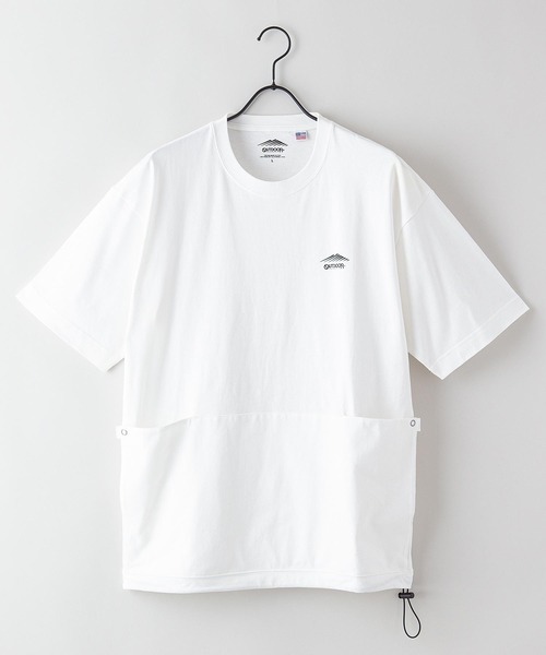 OUTDOOR PRODUCTS(アウトドアプロダクツ)の「ワンポイントロゴ ビッグシルエット USAコットンユーティリティーTシャツ(Tシャツ/カットソー・メンズ・ホワイト/ブラウン/オリーブ・X-LARGE/LARGE/MEDIUM)」の4枚目の写真