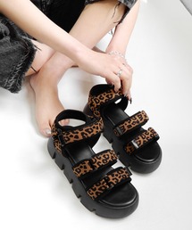 minia | 厚底ベルクロスポーツサンダル(サンダル)