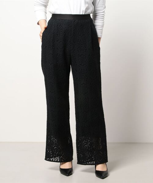 美品 HELIOPOLE CROCHET LACE KNIT PANTs 美品 HELIOPOLE CROCHET LACE KNIT PANTs