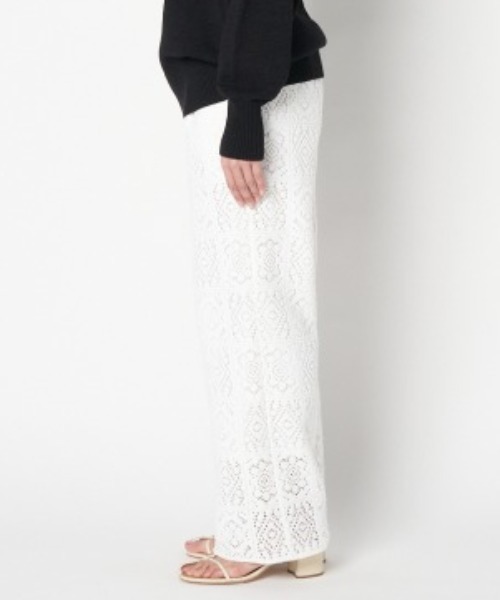 美品 HELIOPOLE CROCHET LACE KNIT PANTs 美品 HELIOPOLE CROCHET LACE KNIT PANTs