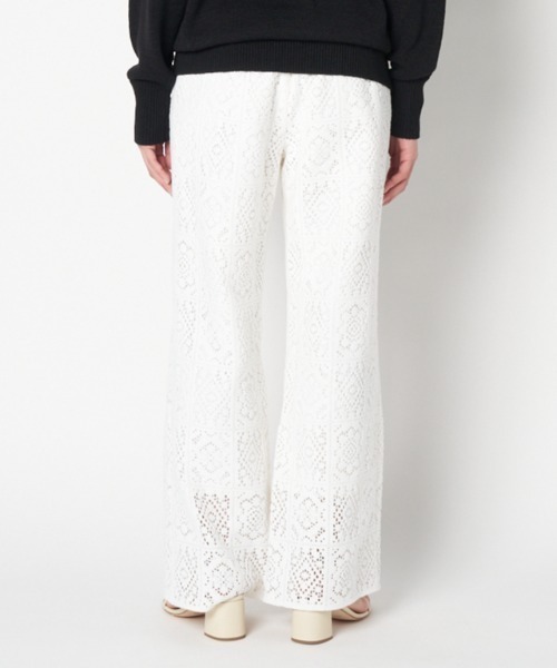 美品 HELIOPOLE CROCHET LACE KNIT PANTs HELIOPOLE（エリオポール）の「CROCHET LACE KNIT PANTs（その他