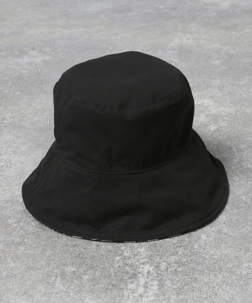 JEANASIS（ジーナシス）の「リバーシブルフラッグチェックバケハ/266903（ハット・レディース・ブラック系その他/レッド系その他・FREE）」の7枚目の写真
