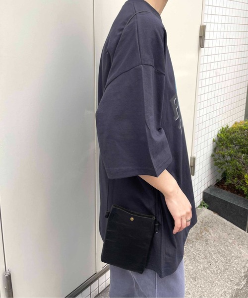 NO NEED(ノーニード)の「PLANETプリントBIGシルエットTシャツ オーバーサイズ/プリントロゴ/ビッグシルエット(Tシャツ/カットソー・メンズ・ホワイト/ブラック/バイオレット/チャコール・フリ-)」の7枚目の写真