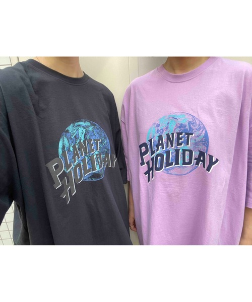 NO NEED(ノーニード)の「PLANETプリントBIGシルエットTシャツ オーバーサイズ/プリントロゴ/ビッグシルエット(Tシャツ/カットソー・メンズ・ホワイト/ブラック/バイオレット/チャコール・フリ-)」の11枚目の写真