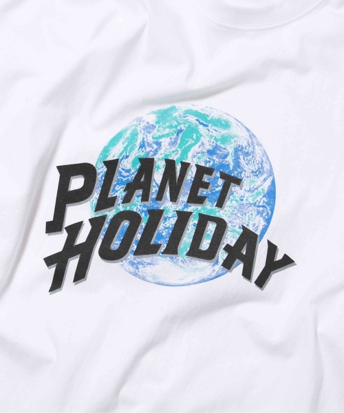 NO NEED(ノーニード)の「PLANETプリントBIGシルエットTシャツ オーバーサイズ/プリントロゴ/ビッグシルエット(Tシャツ/カットソー・メンズ・ホワイト/ブラック/バイオレット/チャコール・フリ-)」の15枚目の写真